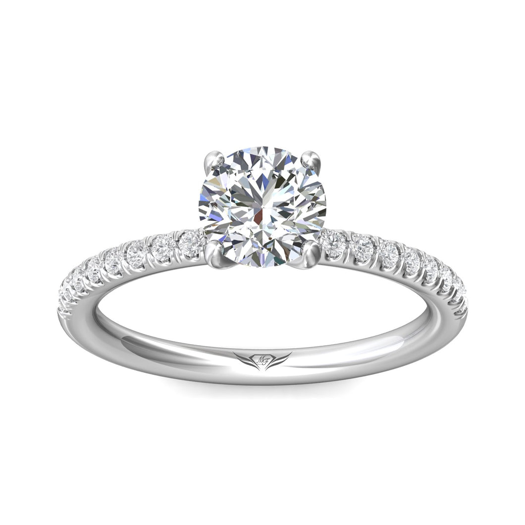 Martin Flyer Pave Diamond Engagement Ring