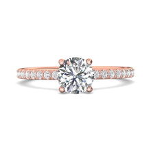 Martin Flyer Pave Diamond Engagement Ring