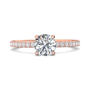 Martin Flyer Pave Diamond Engagement Ring