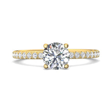 Martin Flyer Pave Diamond Engagement Ring