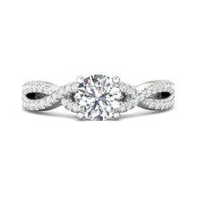 Martin Flyer Pave Twist Diamond Engagement Ring