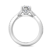 Martin Flyer Pave Twist Diamond Engagement Ring