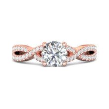 Martin Flyer Pave Twist Diamond Engagement Ring