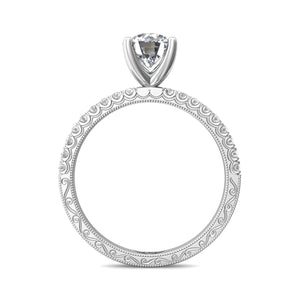 Martin Flyer Gold Pave Diamond Engagement Ring