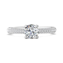 Martin Flyer Micropave Diamond Engagement Ring