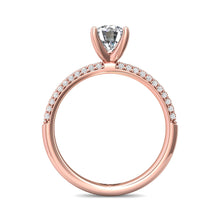 Martin Flyer Micropave Diamond Engagement Ring