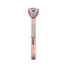 Martin Flyer Micropave Diamond Engagement Ring