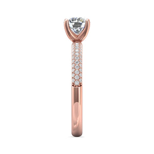 Martin Flyer Micropave Diamond Engagement Ring