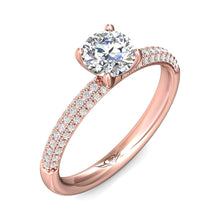 Martin Flyer Micropave Diamond Engagement Ring