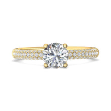 Martin Flyer Micropave Diamond Engagement Ring