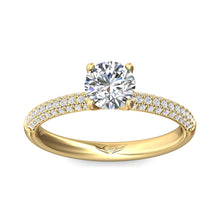 Martin Flyer Micropave Diamond Engagement Ring