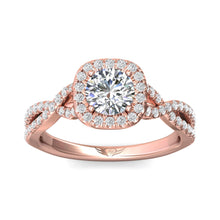 Martin Flyer Twist Shank Diamond Engagement Ring