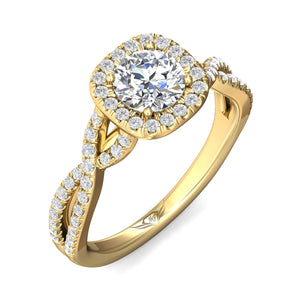 Martin Flyer Twist Shank Diamond Engagement Ring