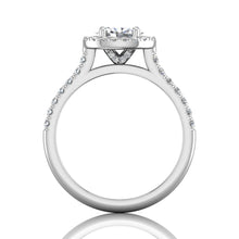 Martin Flyer Pave Halo Diamond Engagement Ring