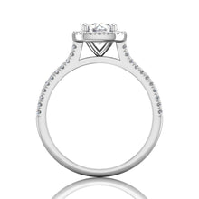 Martin Flyer Pave Halo Diamond Engagement Ring
