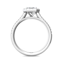 Martin Flyer Pave Halo Diamond Engagement Ring