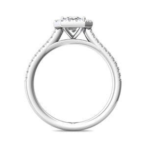 Martin Flyer Pave Halo Diamond Engagement Ring