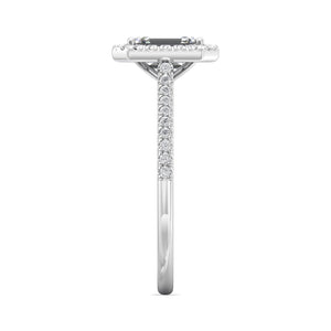 Martin Flyer Pave Halo Diamond Engagement Ring