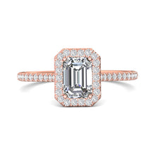 Martin Flyer Pave Halo Diamond Engagement Ring