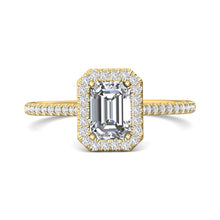 Martin Flyer Pave Halo Diamond Engagement Ring
