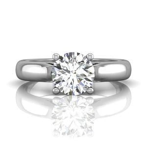 
Solitaire is the ultimate classic engagement ring style. Crafted t...