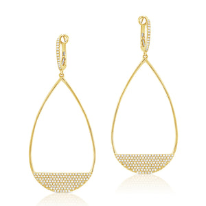 These earrings feature .75cts of round brilliant cut diamonds.