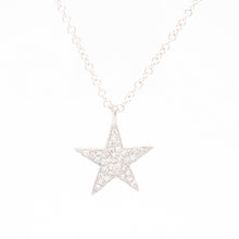 minimal and chic star pendant with 36 pave-set diamonds totaling 08ct