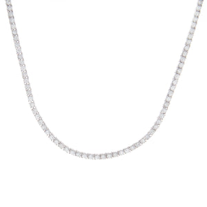 This classic tennis necklace features 170 diamonds totaling 5.97ct