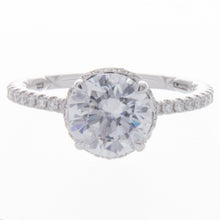 14k White Gold Diamond Band