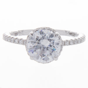 14k White Gold Diamond Band