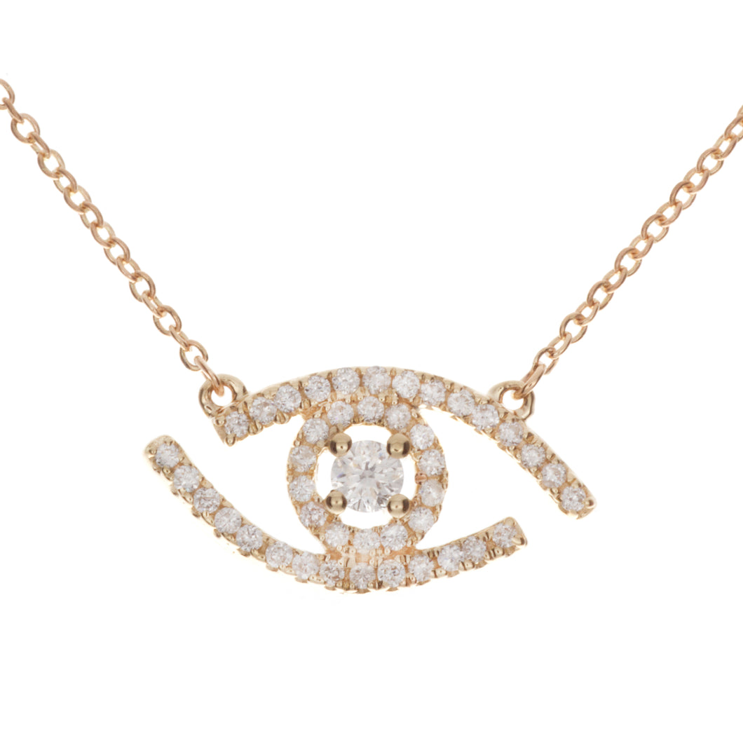 this stylish pendant features round brilliant cut diamonds totaling...