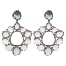These stunning statement earrings feature 11 green amethyst stones ...