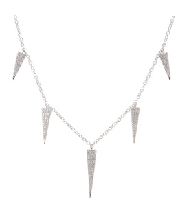 This necklace features .39cts of round brilliant cut diamonds.