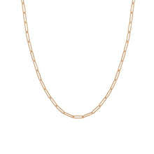 This link necklace features 14k rose gold links in 20