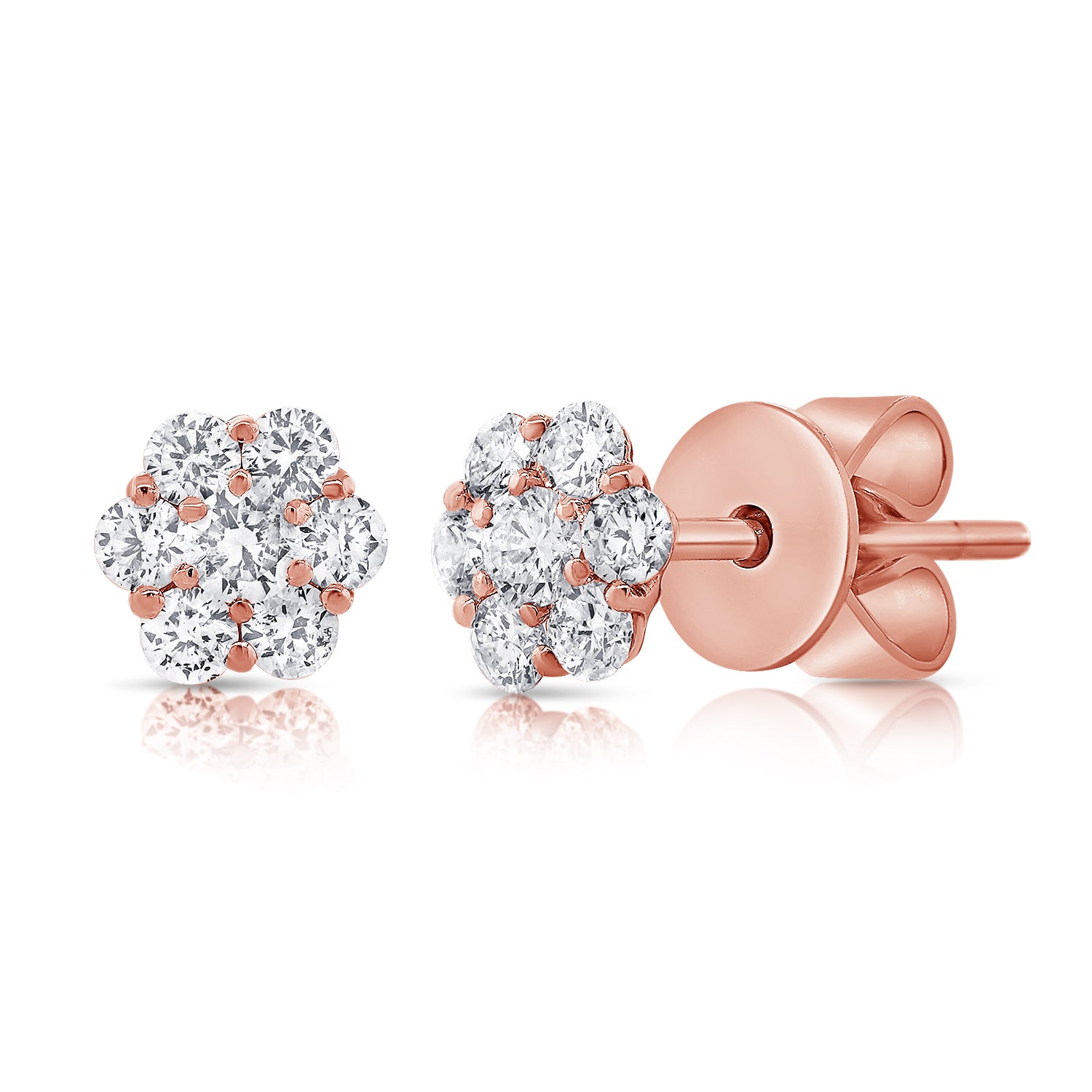 Kaleidoscope Diamond Stud Long Chain Earrings – Sweet Pea Jewellery