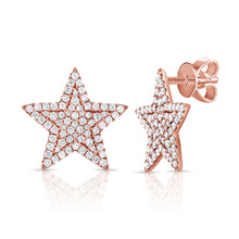 These earrings features round brilliant cut diamonds that total 1.6...