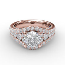 Fana Graduated Diamond Encrusted Engagement Ring