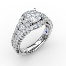 Fana Graduated Diamond Encrusted Engagement Ring