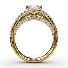 Fana Graduated Diamond Encrusted Engagement Ring