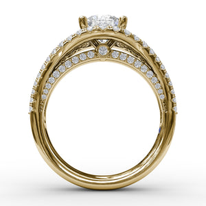 Fana Graduated Diamond Encrusted Engagement Ring