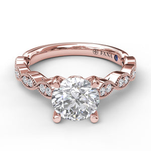 Fana Vintage Marquise Shaped Engagement Ring