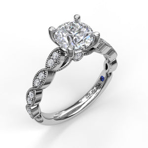 Fana Vintage Marquise Shaped Engagement Ring