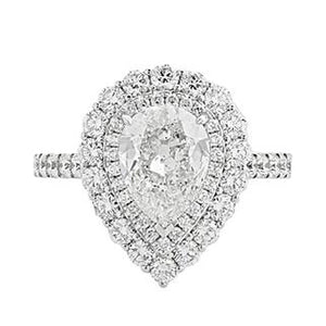 1.37ct E/VS1 Pear Diamond Engagement Ring