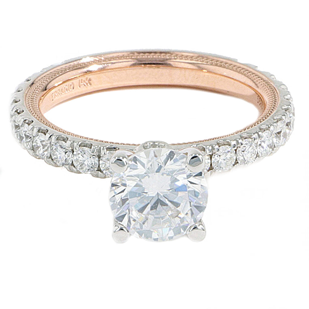 Verragio Two-Tone Pave Diamond Engagement Ring