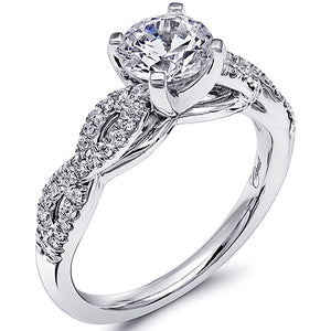 Coast Twist Diamond Engagement Ring
