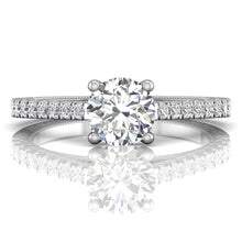 Martin Flyer Pave Diamond Engagement Ring