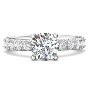 Martin Flyer Pave Diamond Engagement Ring
