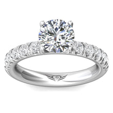 Martin Flyer Pave Diamond Engagement Ring