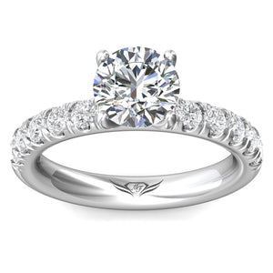 Martin Flyer Pave Diamond Engagement Ring