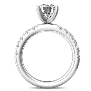 Martin Flyer Pave Diamond Engagement Ring